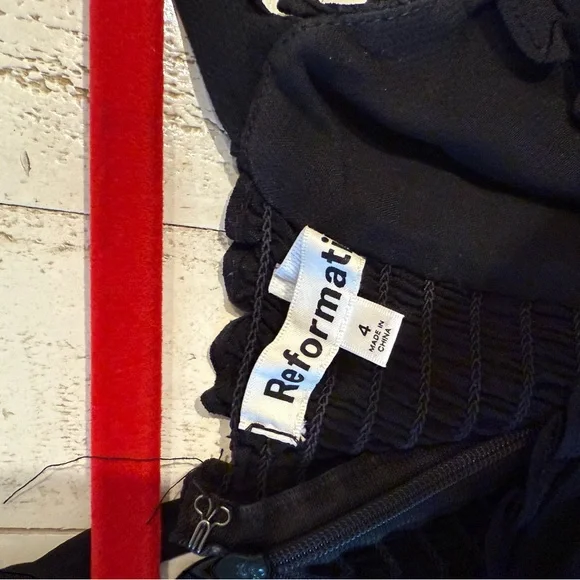 Reformation Black Christine Mini Dress - Picture 6 of 6